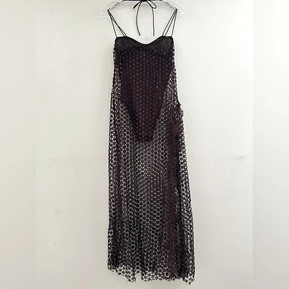 FREE PEOPLE X INTIMATELY || Smoke & Mirrors Brown Bodysuit Slip. Sz. XS - Picture 7 of 16